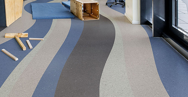 Kährs golv Zero green är fantasifulla och kan användas i många miljöer.